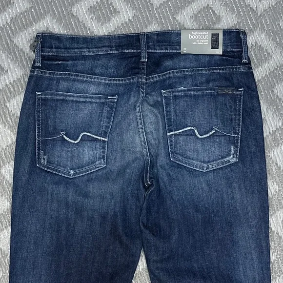 7 For All Mankind High Waist Bootcut Jeans NWT [1508] - Picture 4 of 9